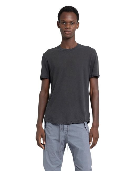 James Perse Blue Clear Jersey Crew T-Shirt for men