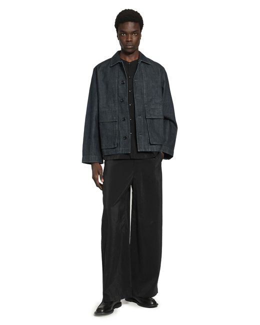 Lemaire Black Denim Boxy Jacket for men