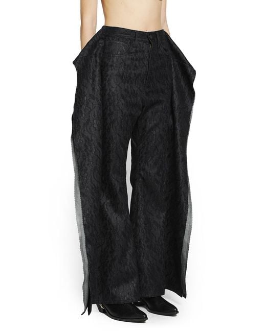 Junya Watanabe Black Deconstructed Jeans