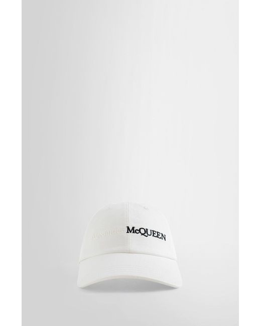 Alexander McQueen White Hats for men