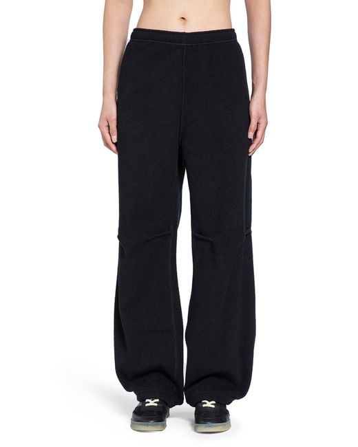 MM6 by Maison Martin Margiela Black Fleece Sweatpants for men