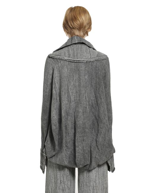 Yehuafan Gray Linen Jacket