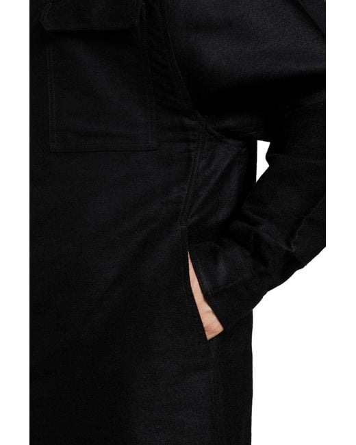 Rick Owens Black Tower Hooded Outershirt for men