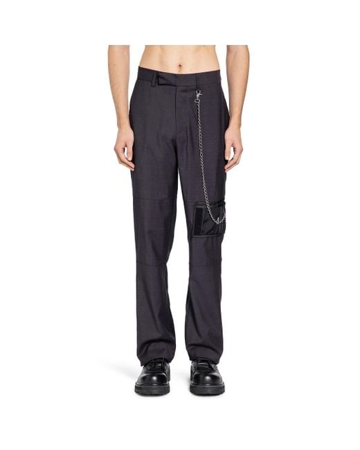 Martine Rose Blue Bootcut Wallet Trousers for men