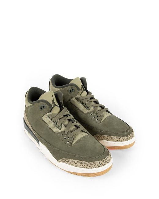 Nike Green Air Jordan 3 Retro Sneakers for men