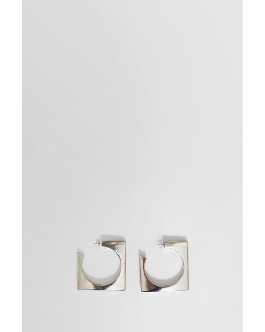 Saint Laurent White Earrings