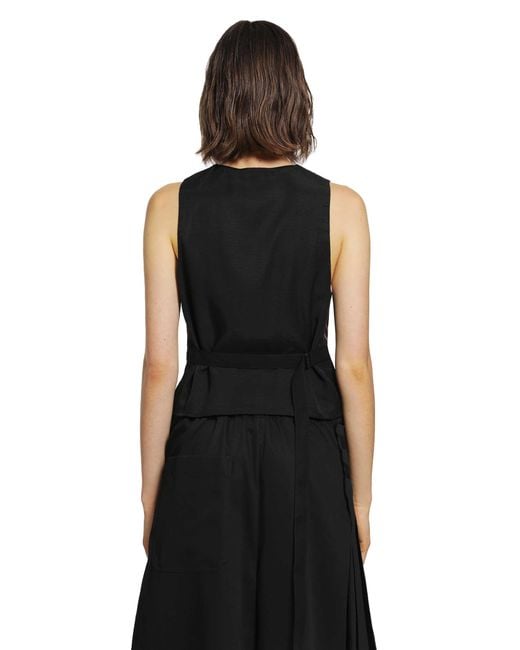 Ann Demeulemeester Black Stanse Classic Waistcoat