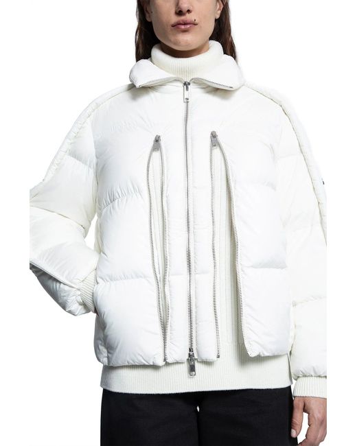Moncler Genius White Willow Smith Collaboration Yael Short Down Jacket