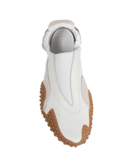 PUMA White Mostro Move Sneakers