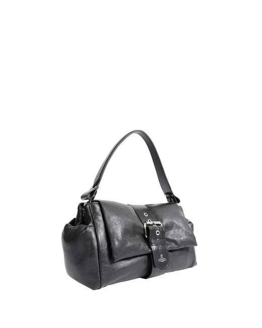 Vivienne Westwood Black Hazel Xl Treasure Handbag