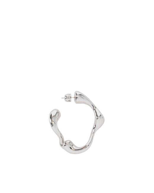 Maria Black Metallic Splash Hoop Large Earring