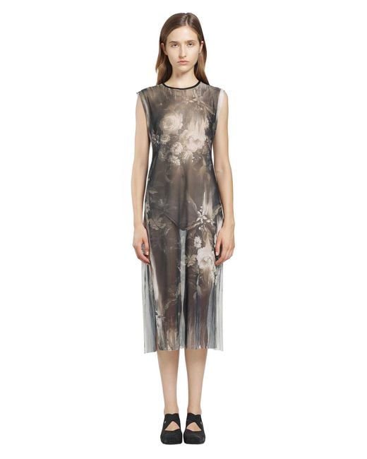 IA London Metallic Moonlight Roses Sheer Dress