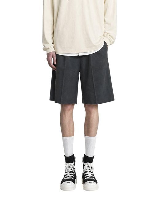 Fear Of God Gray Relaxed Drawstring Shorts for men