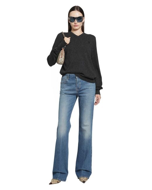 Gucci Black V-Neck Sweater