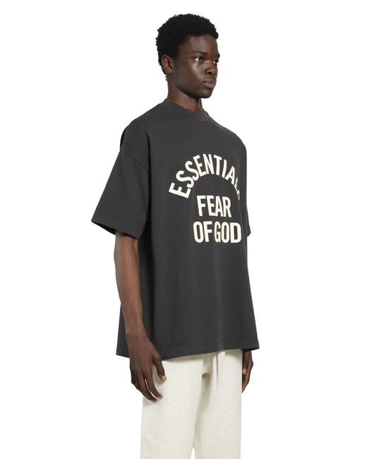 Fear Of God Black Campus 90S Short Sleeve Tee for men