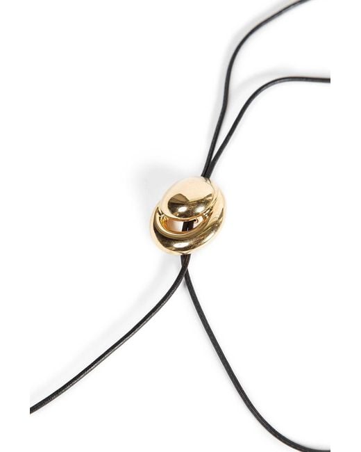 Panconesi Metallic Blow Up Cord Bolo Tie for men