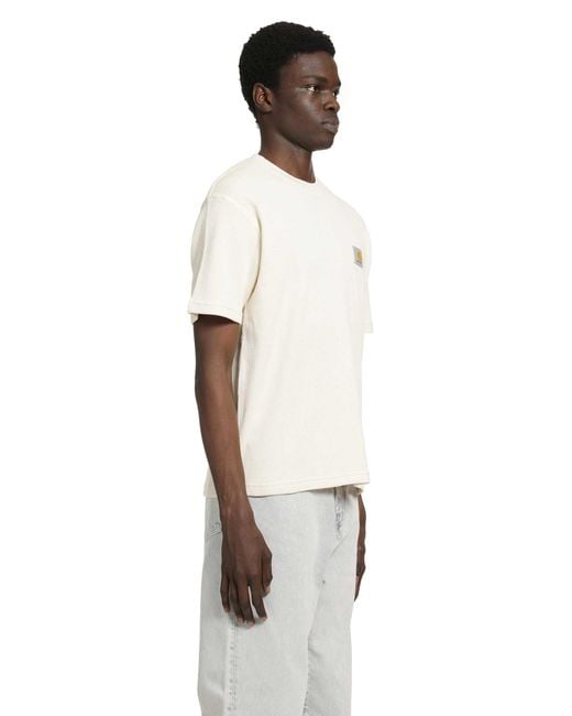 Carhartt White Nelson Waffle T-Shirt for men