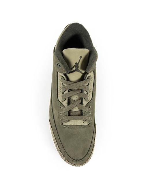 Nike Green Air Jordan 3 Retro Sneakers for men