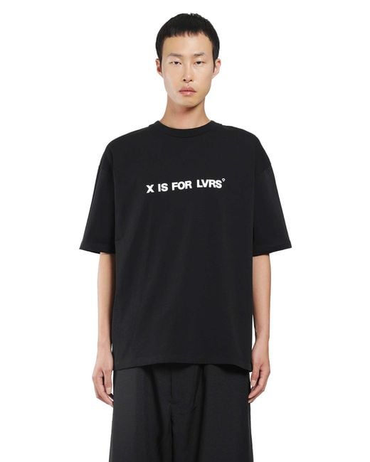 ADRIATIQUE Black X Antonioli Lvrs Boxy Tee for men