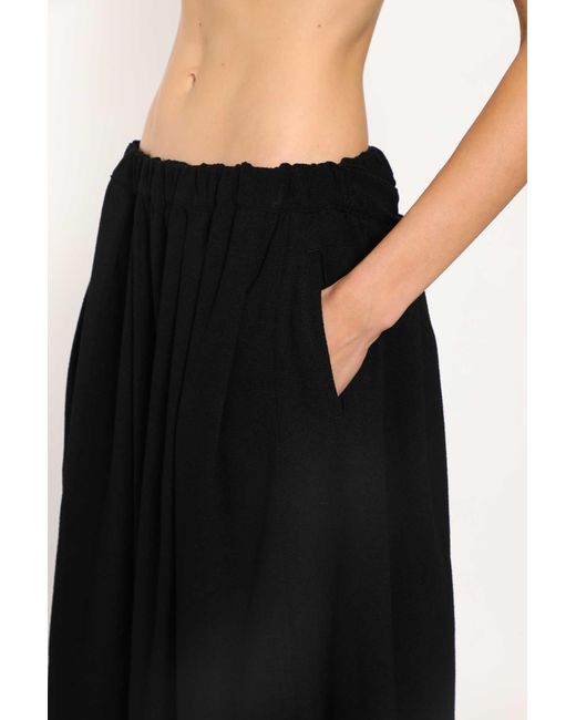 Cdg/cdg Black Polyester Midi Skirt