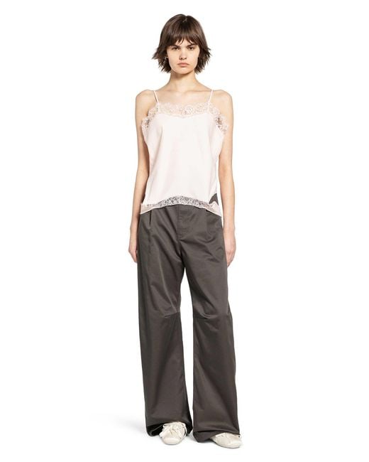 MM6 by Maison Margiela Gray Wide Leg Chinos