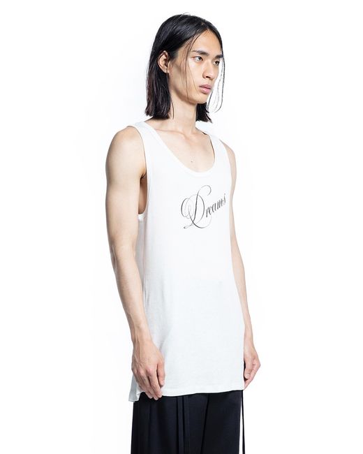 Ann Demeulemeester White Seva Dreams Tank Top for men