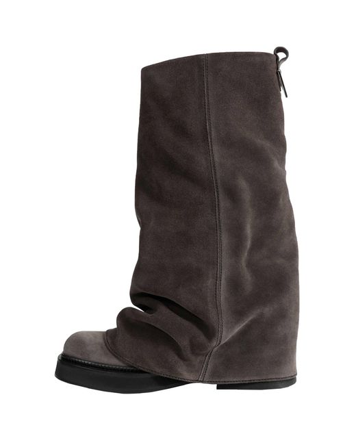 The Attico Black 'Robin' Combat Boots