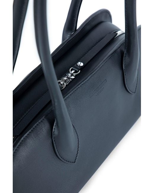 Ann Demeulemeester Blue Dolly Mini Leather Shoulder Bag