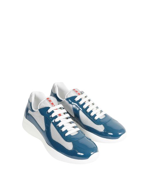 Prada Blue America's Cup Sneakers for men
