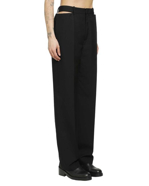 Jil Sander Black Wool Trousers