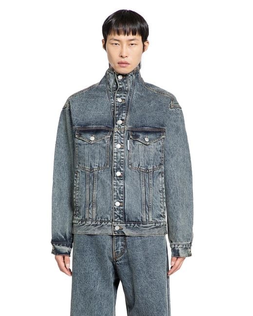 JORDANLUCA Blue Liquidity Jacket for men