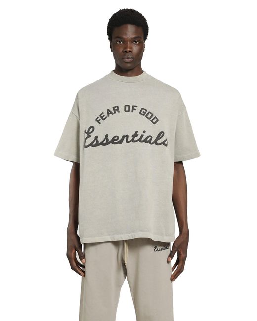 Fear Of God Gray Training 90S Short Sleeve Tee for men