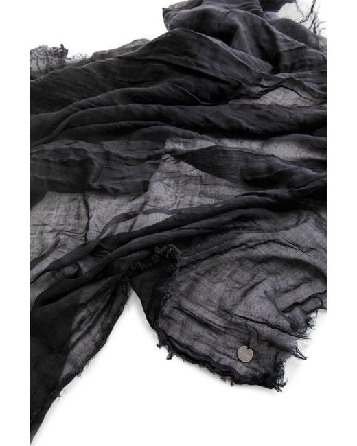 Ann Demeulemeester Gray Vesta Squared Scarf for men