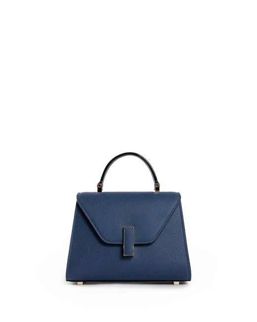 Valextra Blue Top Handle Bags