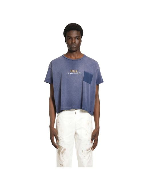 Paly Hollywood Blue Core Logo T-Shirt for men
