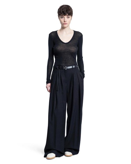James Perse Blue Deep V Tee