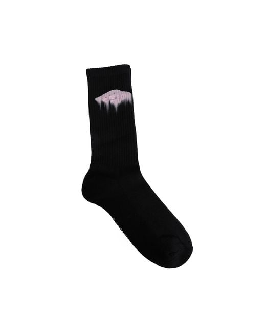 Balenciaga Black Wet Brush Socks for men