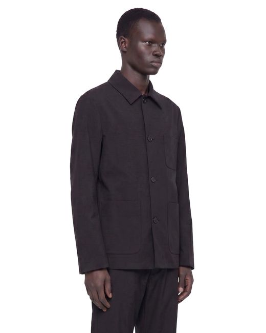 Lardini Blue Linen Overshirt for men