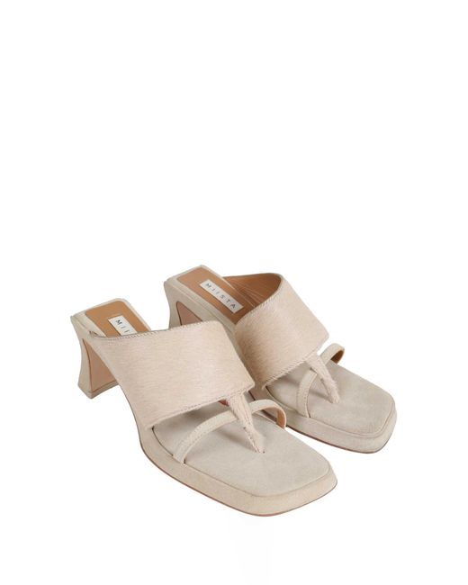 Miista White Trisha Sandals