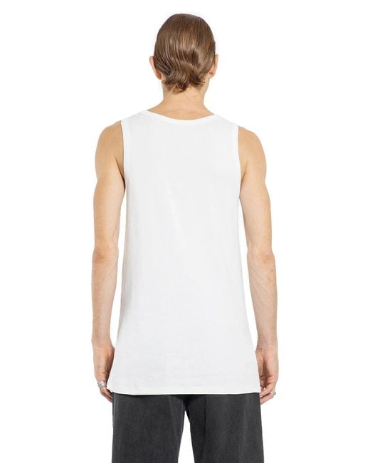 Ann Demeulemeester White Holy Standard Tank Top for men
