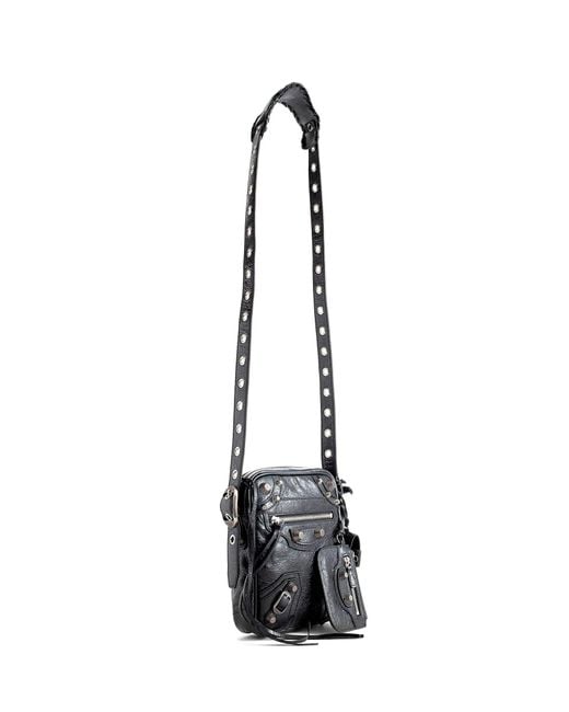 Balenciaga White Le Cagole Crossbody Bag for men