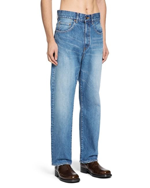 MYTHINKS Blue My Basic Denim Pants for men