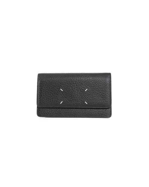 Maison Margiela Black Four Stitches Chain Wallet