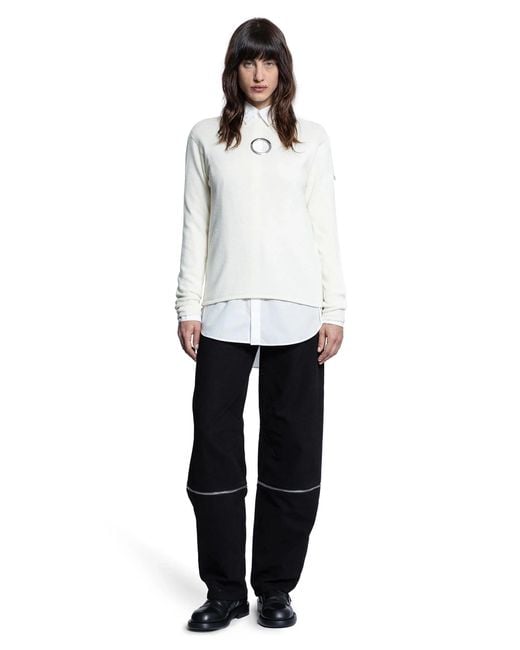 Moncler Genius White Willow Smith Collaboration Cotton Poplin Shirt
