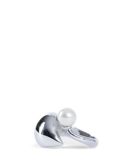 ALAN CROCETTI White Blown Alien Pearl Ring
