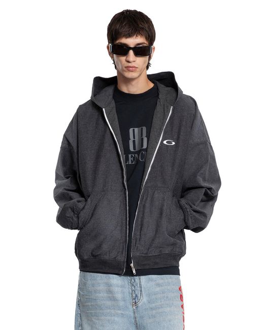 Balenciaga Gray Trompe L'Oeil Hoodie for men