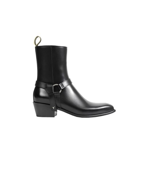 Fendi Black Double O Ankle Boots