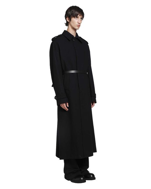 Ann Demeulemeester Black Wilmer Coat for men