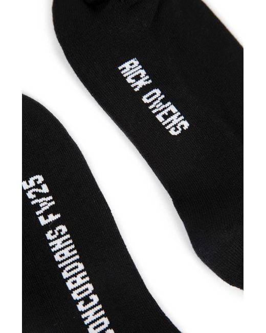 Rick Owens Black Concordians Mid Calf Socks for men