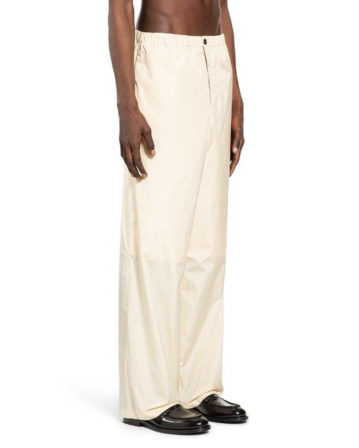 Jil Sander Natural Straight Trousers for men